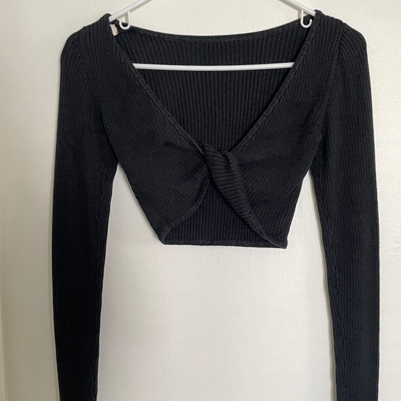 Bec+Brdige Riviera Long Sleeve Knit Top in Black US SIZE 4 - Picture 9 of 13